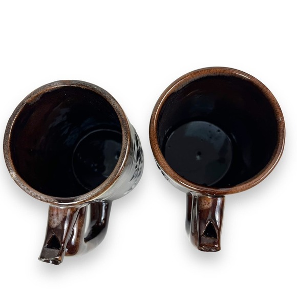 Vintage 4.75" Set of 2 "Whistle For Your Beer" "Wet Your Whistle" Mugs - Picture 9 of 10